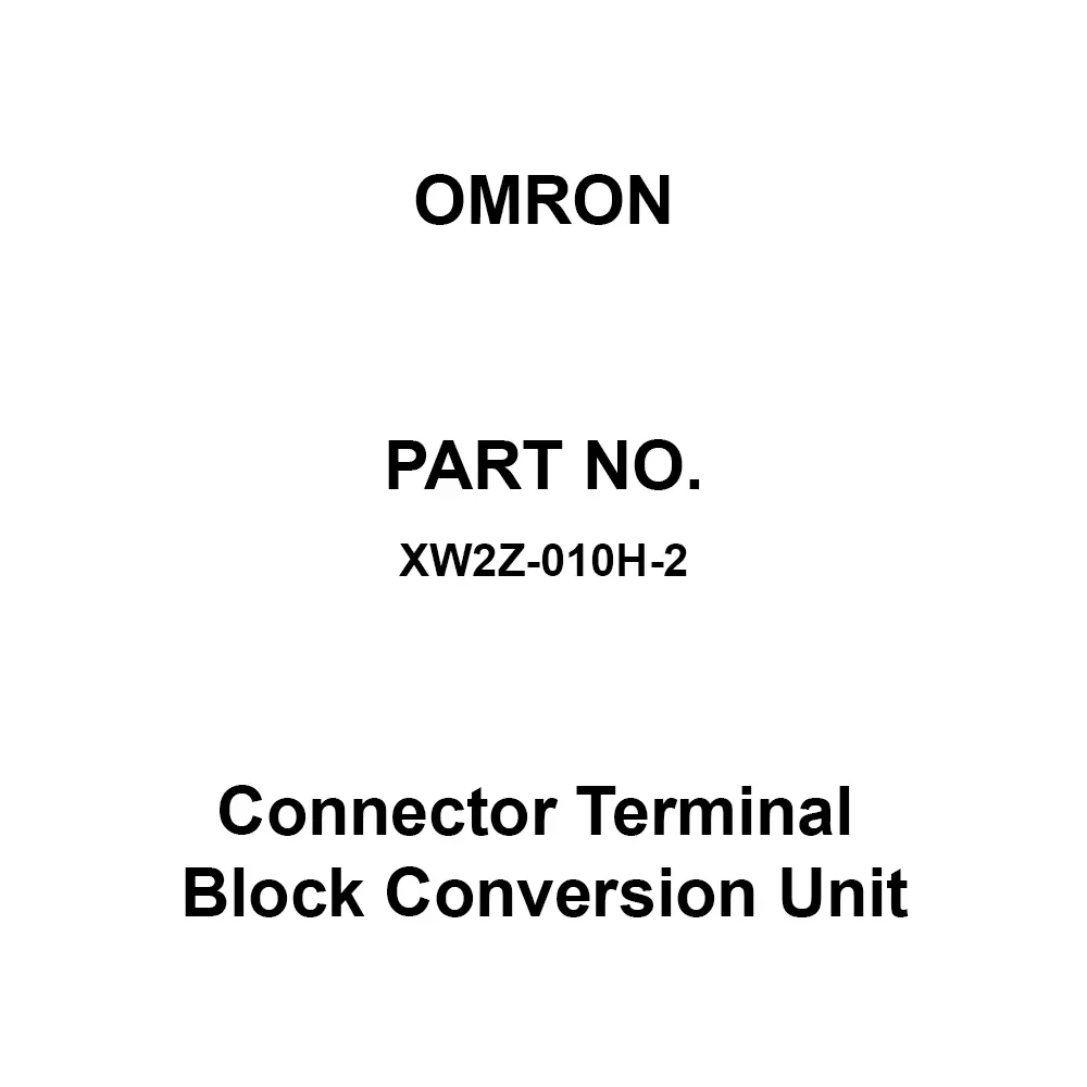 Omron Connector Terminal Block Conversion Unit AC 125, DC 24 V Rated Voltage, XW2Z-010H-2