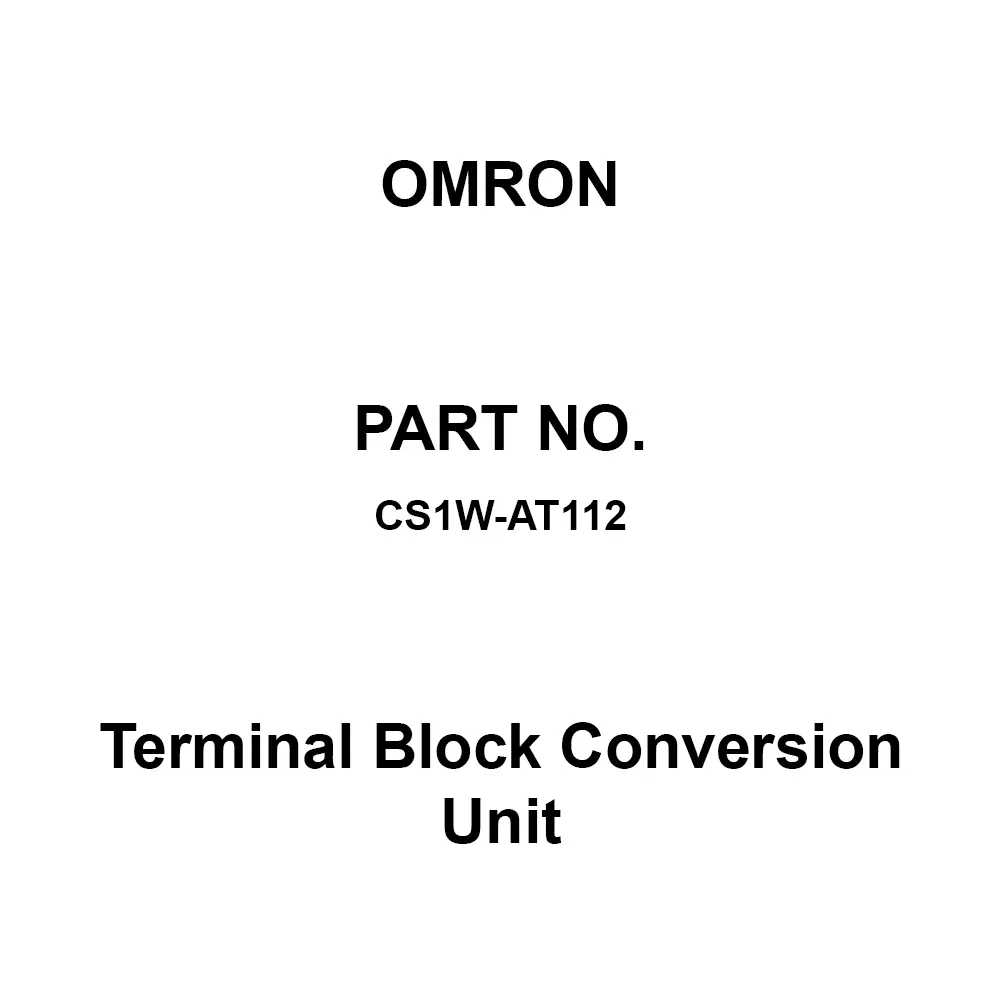 Omron Terminal Block Conversion Unit 20 Pin Terminal Block Type, CS1W-AT112