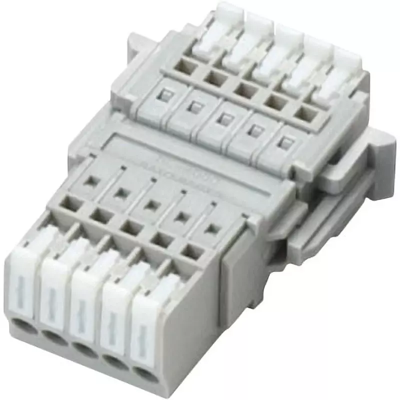 Sato Parts Two-Piece Screwless Terminal Block Sl-4000-As Series, SL-4000-AS-5PGY