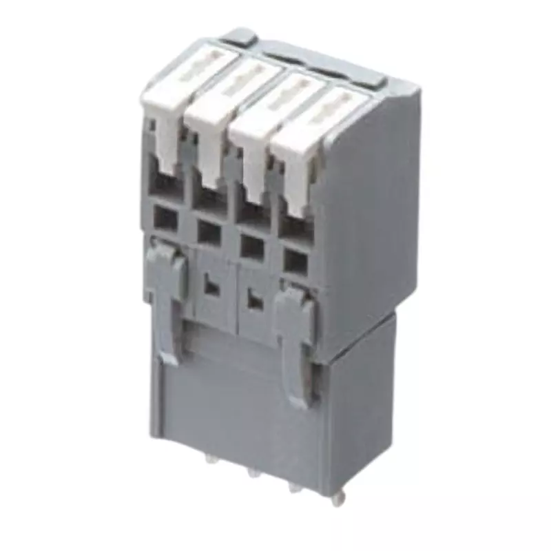 Sato Parts Screwless Terminal Block 2 Pole 100 mΩ or more (DC500 V), SL-4000-CWSV-2PGY