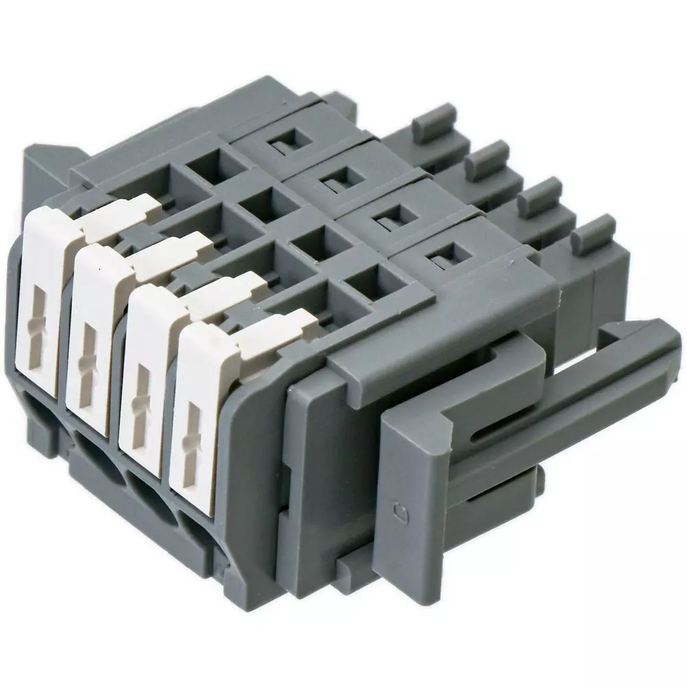 Sato Parts Screwless Terminal Block 658 SL-4000-AP 4 Pole 100 mΩ or More (DC500V), SL-4000-AP-4PGY