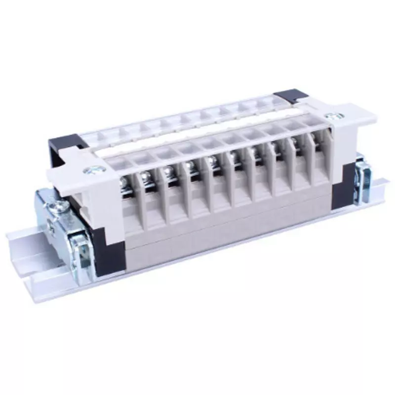 Toyo Giken Assembly Terminal Block Screw Up 1 Stage 8 mm Spacing DIN35 mm 7 Pole, ATXSL-10MC-7P