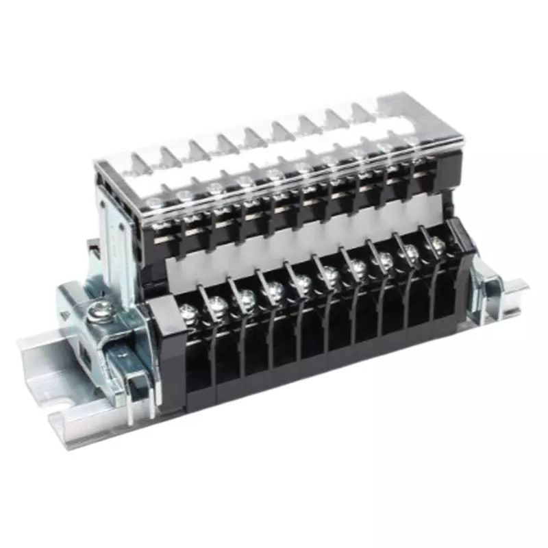 Toyo Giken Assembly Terminal Block Self-Up 7 mm Spacing DIN35 mm M3 Screw, PTWL-SS10-21U