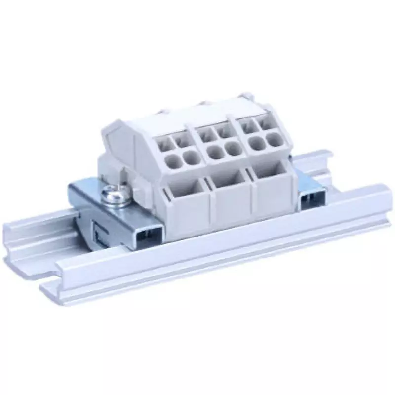 Toyo Giken Assembly Terminal Block Spring Lock 10 mm Spacing 1 Stage C Type 20 mm Rail 9 to 10 mm Wire Stripping Length, VTL-5MD-93P