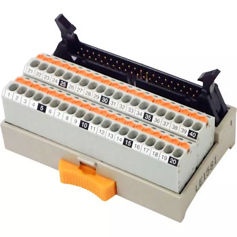 Toyo Giken Connector Terminal PCX Series 125 V AC/DC Screwless / MIL 40 Pole, PCX-1H40-TB40-K-CPU