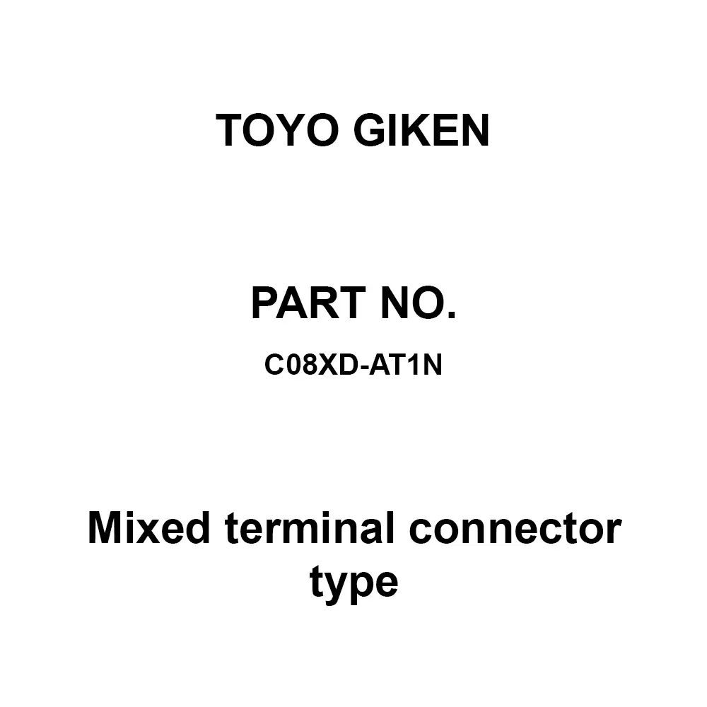 Toyo Giken Mixed Terminal Connector Type e-CON 16 Points Per Common DC24 V, C08XD-AT1N