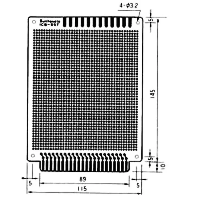sunhayato-pitch-terminal-board-254-mm-cell-spacing-115-x155-mm-circuit-board-dimensions-length-x-width-icb-95t