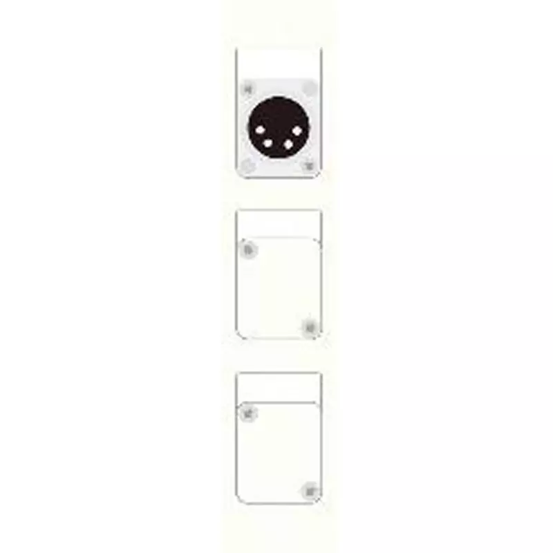 Canare Electric Terminal Board Plate XLR White, CSW-TP3-4X2DS-W