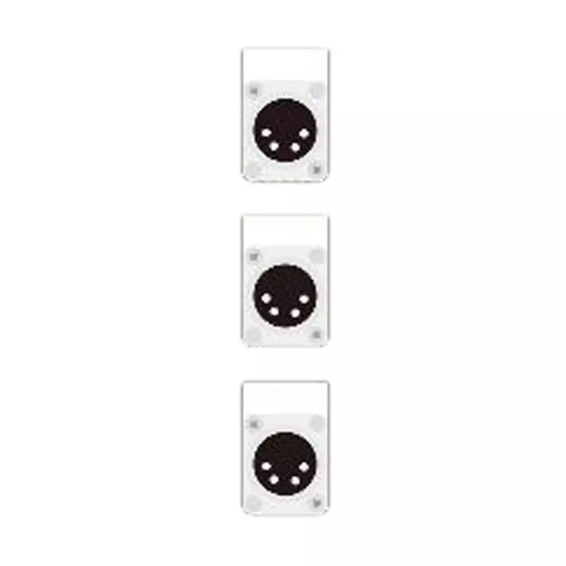 Canare Electric Terminal Board Plate XLR White, CSW-TP3-4X2DT-W