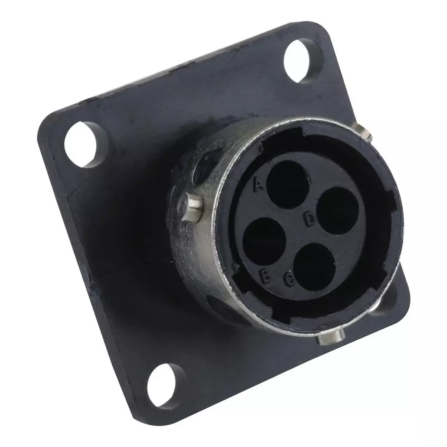 ITT CANNON Circular Industrial Connectors CIRCULAR CONNECTOR RECEPTACLE, SIZE 10, 4 POSITION, PANEL, 192922-1190..
