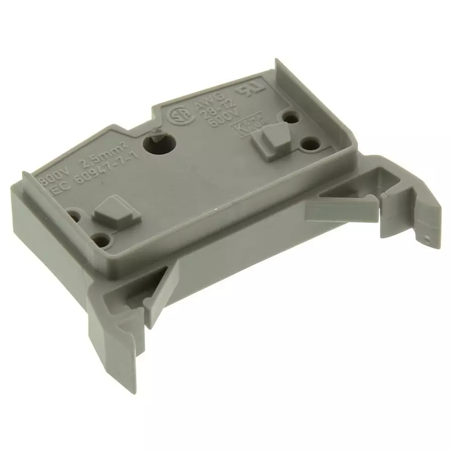 Wago TERMINAL BLOCK, DIN RAIL, 2POS, 12AWG, 264-711