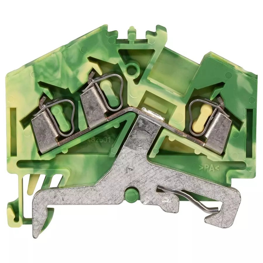 Wago TERMINAL BLOCK, DIN RAIL, 3POS, 12AWG, 280-637