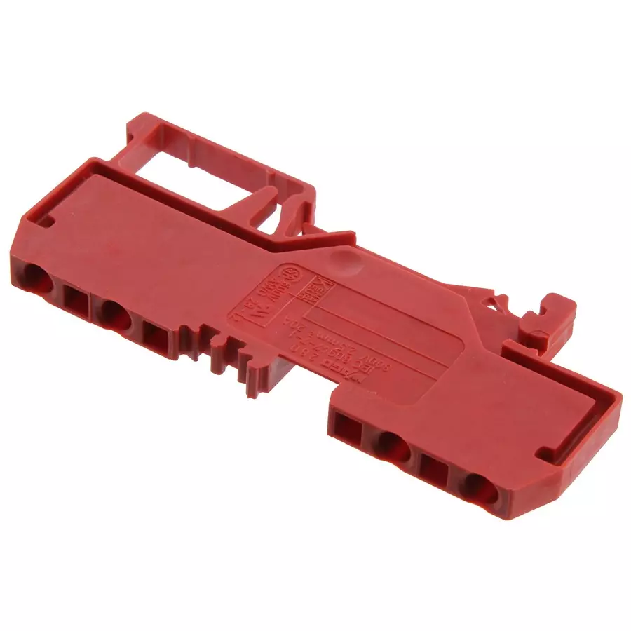 Wago TERMINAL BLOCK, DIN RAIL, 4 POSITION, 28-12AWG, 280-830