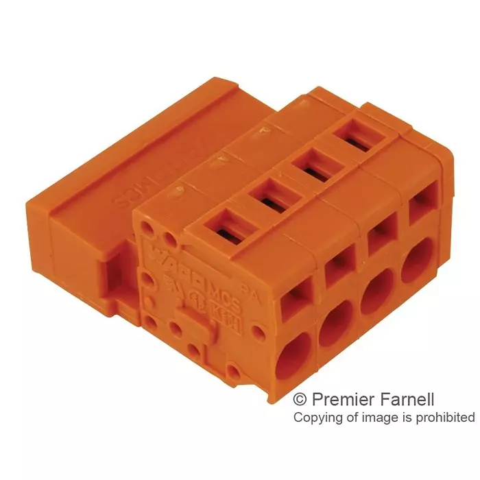 Wago TERMINAL BLOCK, PLUGGABLE, 4POS, 12AWG, 231-634