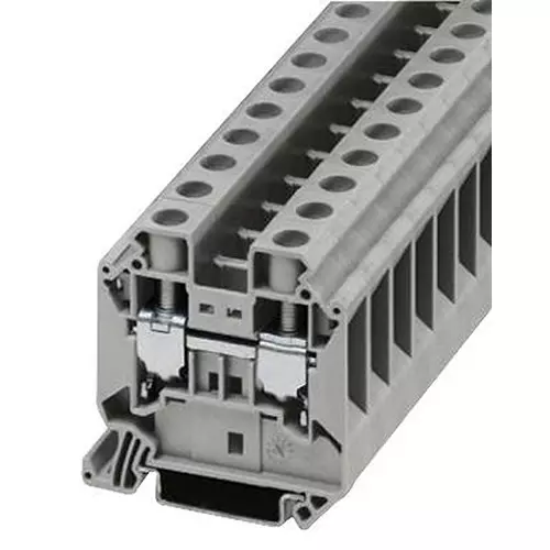 Phoenix Contact DIN Rail Terminal Blocks TERMINAL BLOCK, DIN RAIL, 2POS, 12AWG, 3044199
