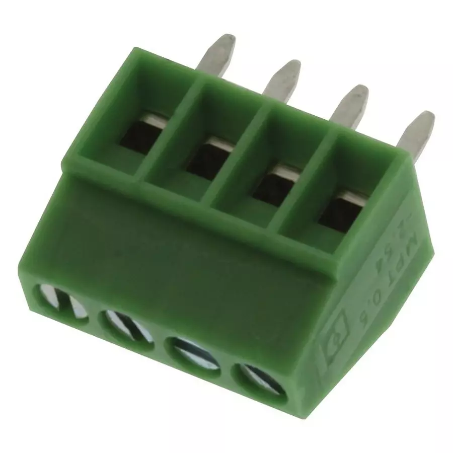 Phoenix Contact Wire-To-Board Terminal Blocks TERMINAL BLOCK, WIRE TO BRD, 4POS, 20AWG, 1725672
