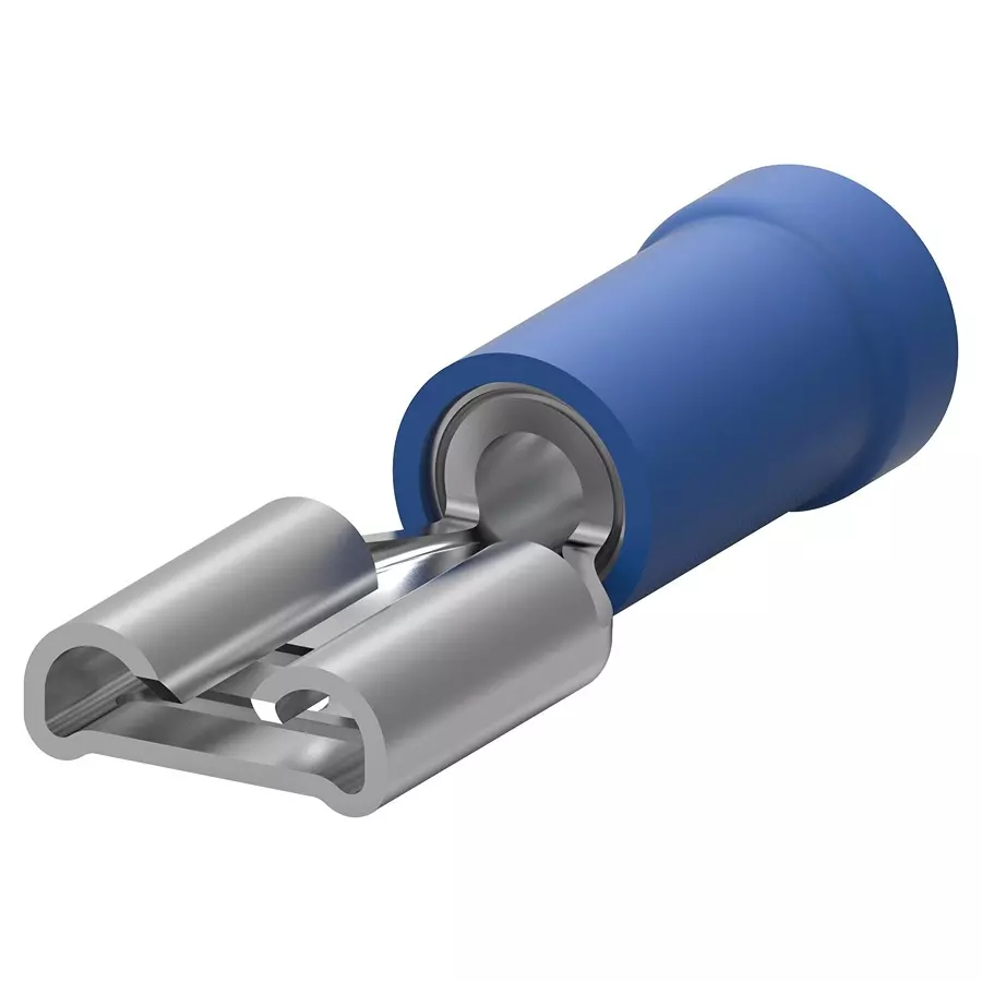 AMP - TE CONNECTIVITY FEMALE DISCONNECT, 4.8MM, 16-14AWG, BLUE, 9-160477-2 (Pack 10)