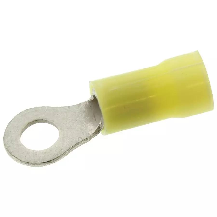 AMP - TE CONNECTIVITY TERMINAL, RING, #10, CRIMP, YELLOW, 12-10AWG, 2-34854-1