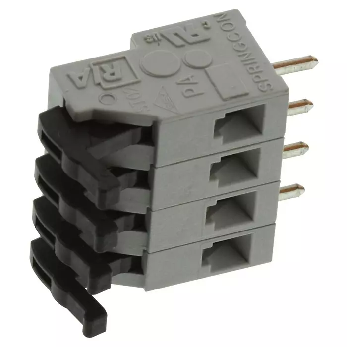 METZ CONNECT TERMINAL BLOCK, WIRE TO BRD, 4POS, 14AWG, AST0250404