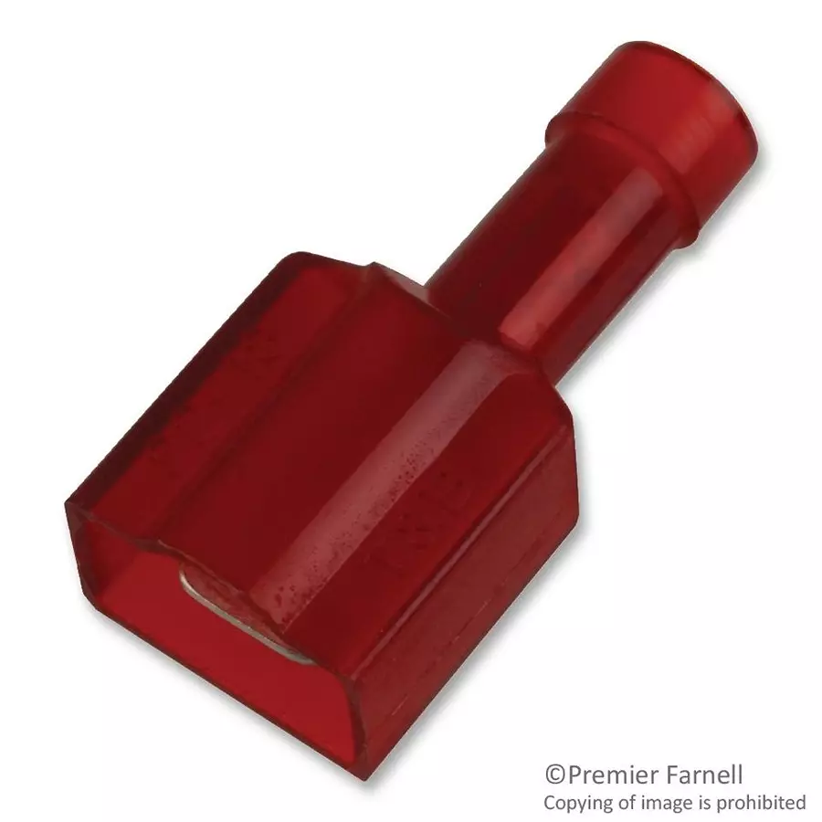 ABB - THOMAS & BETTS TERMINAL, MALE DISCONNECT, 0.25IN, RED, 18RA-251T (Pack of 50)