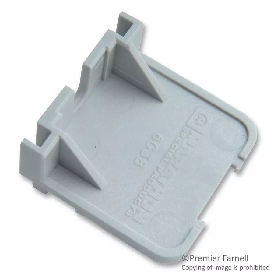 MARATHON SPECIAL PRODUCTS END BRACKET FOR 6G38 SECTIONAL TERMINAL BLOCK, 6G38EF