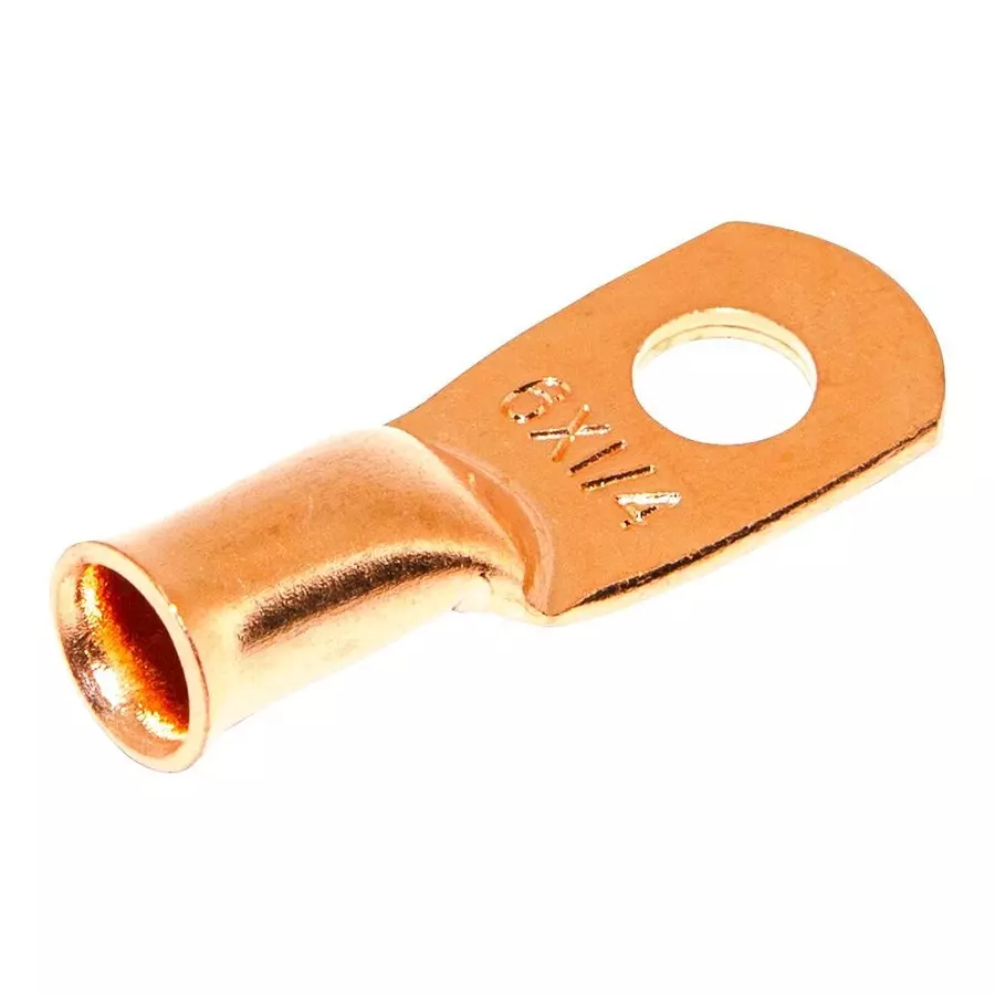MUELLER ELECTRIC TERMINAL, COMPRESSION LUG, M6, 6AWG, BU-L6-250.