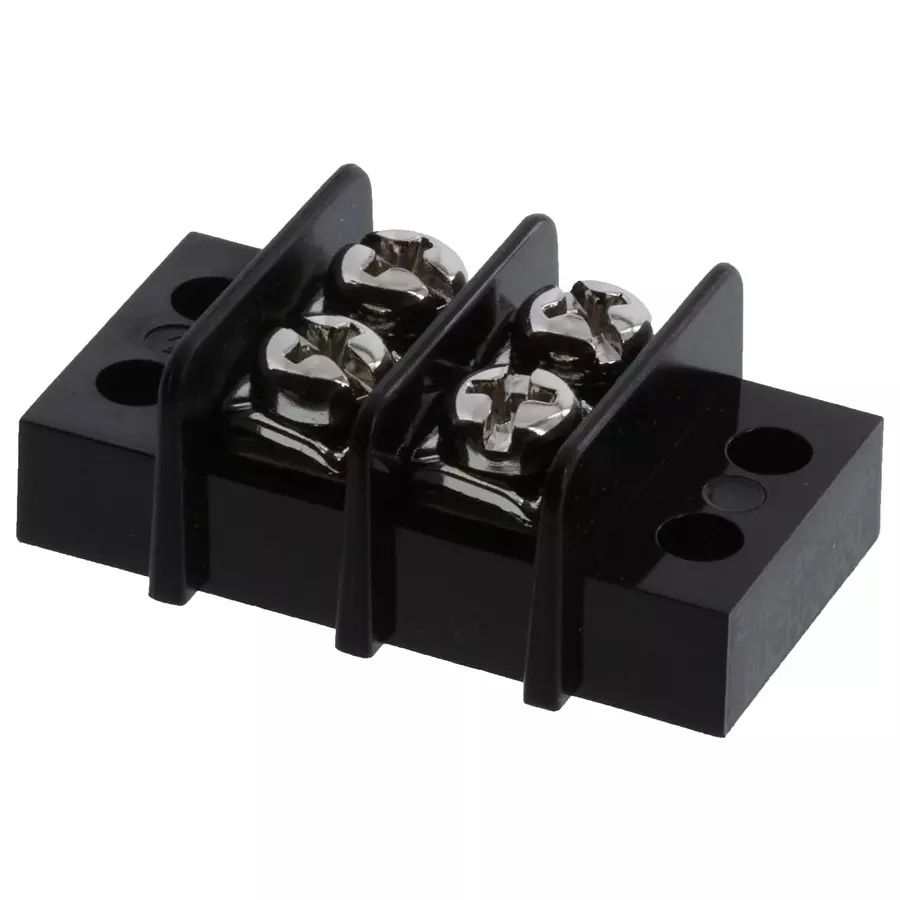 BUCHANAN - TE CONNECTIVITY TERMINAL BLOCK, BARRIER, 2POS, 12AWG, 1546307-2