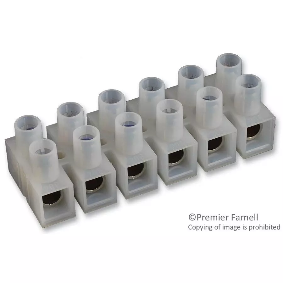 WIELAND ELECTRIC TERMINAL BLOCK, EUROSTYLE, 6 POSITION, 18-8AWG, 21.341.3653.0