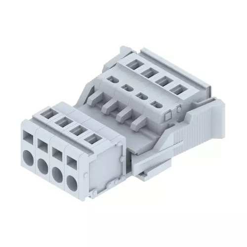 Elmex Plug and Socket Terminal Wire to Wire with 250 V, 16 A Rating and 2.5 mm² Wire Size, DPSC5.08WW(4 Way)