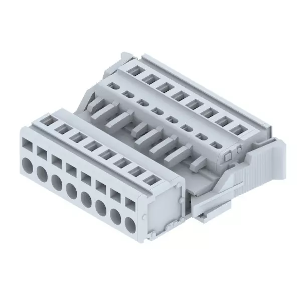 Elmex Plug and Socket Terminal Wire to Wire with 250 V, 16 A Rating and 2.5 mm² Wire Size, DPSC5.08WW(8 Way)