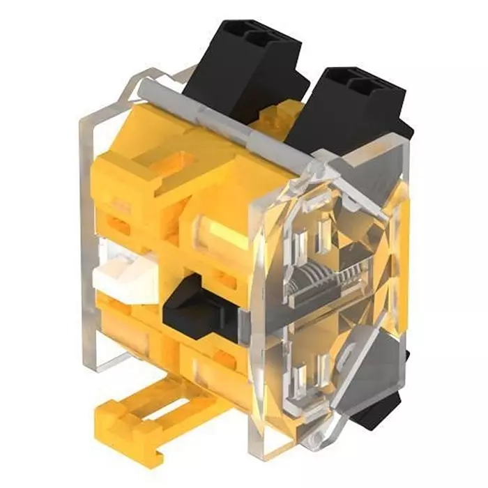 EAO Contact Block Snap In Mount Push-In, 704.907.1