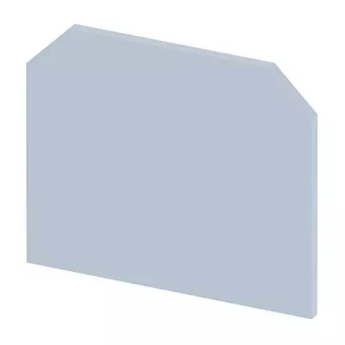 GENERIC KUT End Plate 400 V Voltage 5 A Current 4 mm² Wire Size 0.5 Nm Torque, Grey (Set of 50 Pcs)