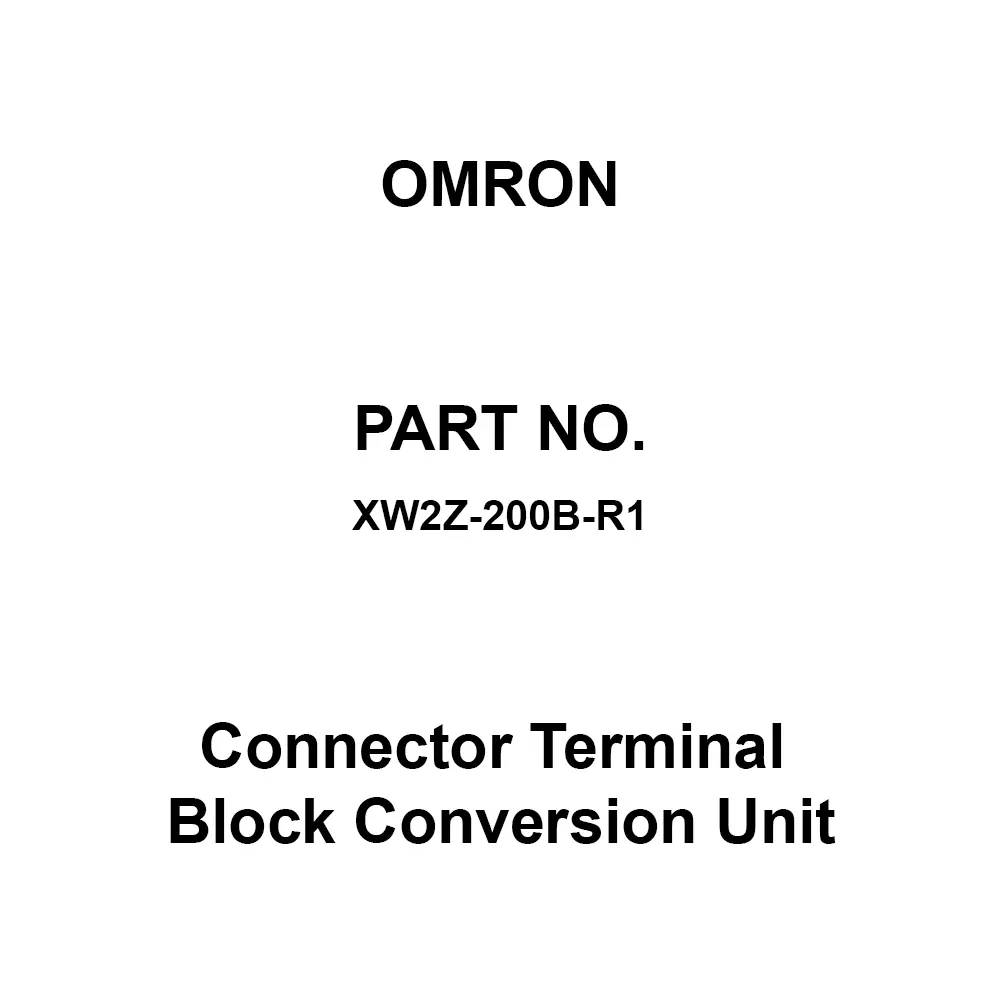 Omron Connector Terminal Block Conversion Unit AC 125, DC 24 V Rated Voltage, XW2Z-200B-R1