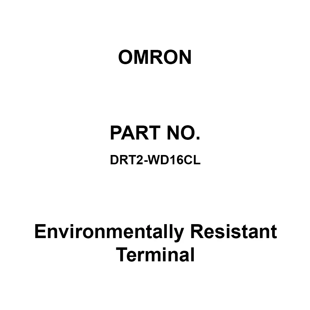 Omron Environmentally Resistant Terminal 500 V AC, DRT2-WD16CL