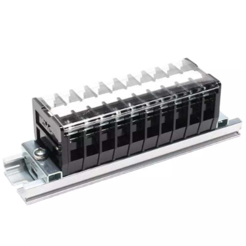 Toyo Giken Assembly Terminal Block Screw Up 1 Stage 8 mm Spacing C Type 20 mm Rail 75 Pole, ATL-10-75P