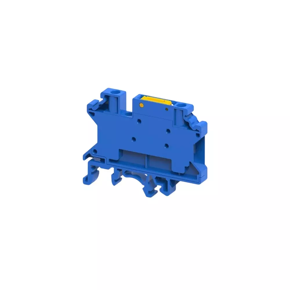 Connectwell Knife Disconnect Terminal Block 4 mm² Wire Size 1 Level Polyamide 2 Connection Black, CKT4SPBK