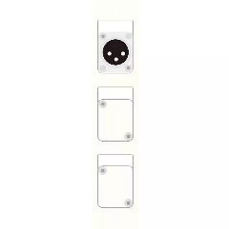 Canare Electric Terminal Board Plate XLR White, CSW-TP3-3X2DS-W