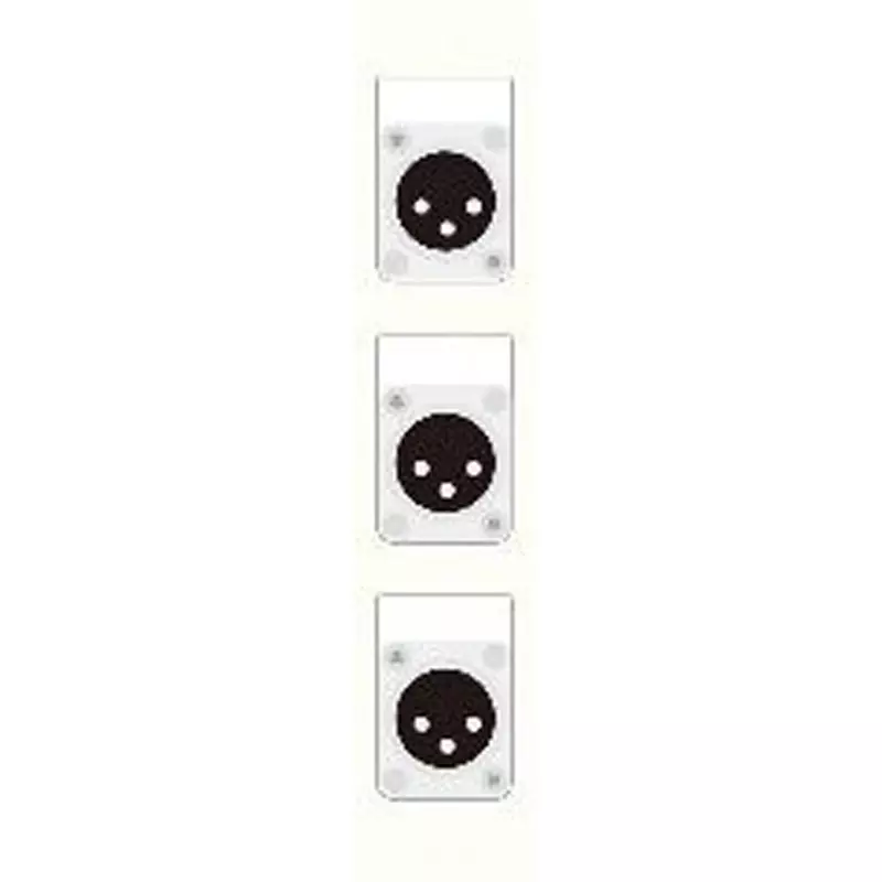 Canare Electric Terminal Board Plate XLR White, CSW-TP3-3X2DT-W