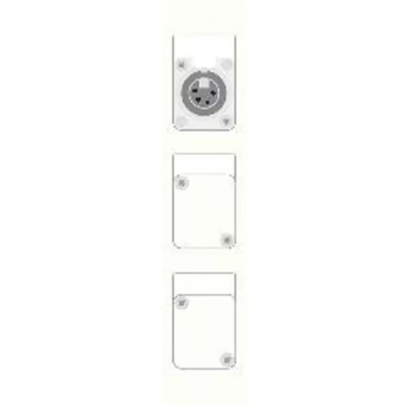 Canare Electric Terminal Board Plate XLR White, CSW-TP3-4X1DS-W
