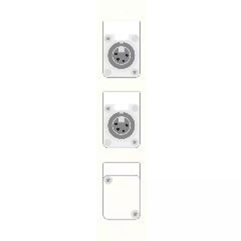 Canare Electric Terminal Board Plate XLR White, CSW-TP3-4X1DW-W