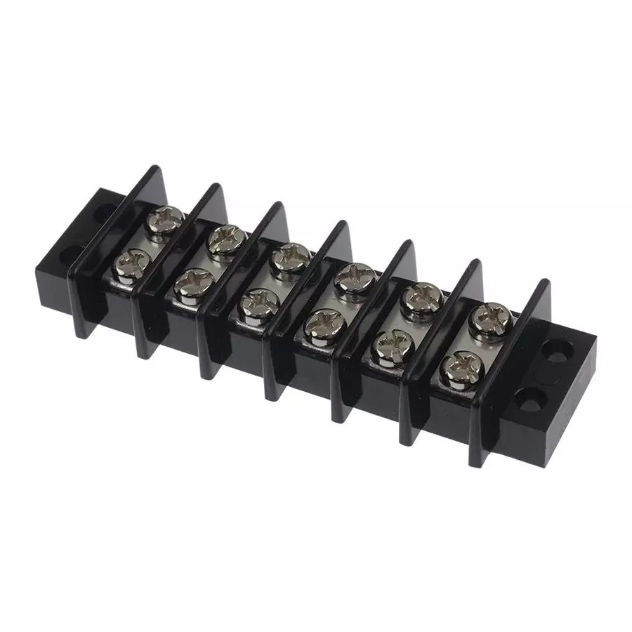 MULTICOMP PRO Barrier Panel Mount Terminal Blocks TERMINAL BLOCK, BARRIER, 6 POSITION, 22-14AWG, MC24330