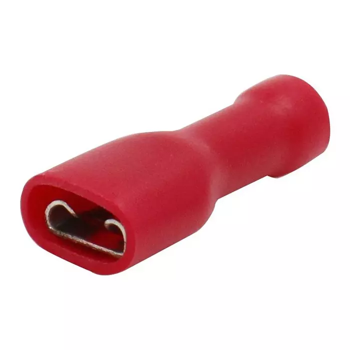 MULTICOMP PRO Quick Disconnect Crimp Terminals TERMINAL, FEMALE DISCONNECT, 0.187IN RED, MC29399 (Pack of 100)