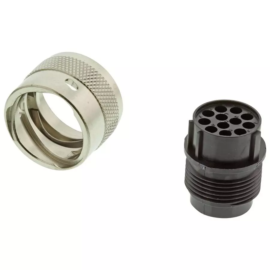 ITT CANNON Circular Industrial Connectors CIRCULAR CONNECTOR PLUG SIZE 14, 12 POSITION, CABLE, 192926-0520