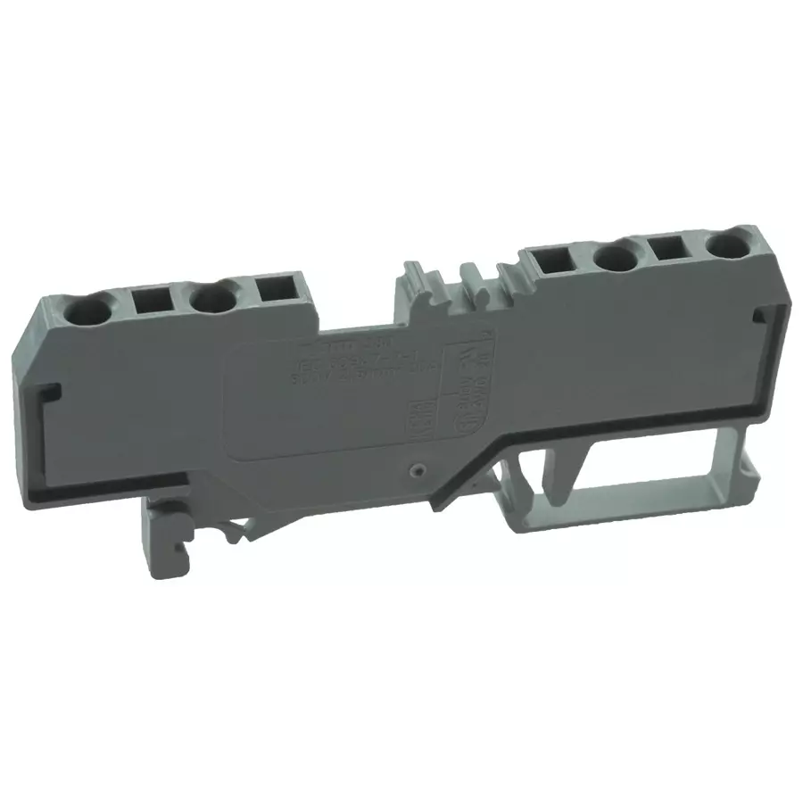 Wago TERMINAL BLOCK, DIN RAIL, 4 POSITION, 28-12AWG, 280-833..