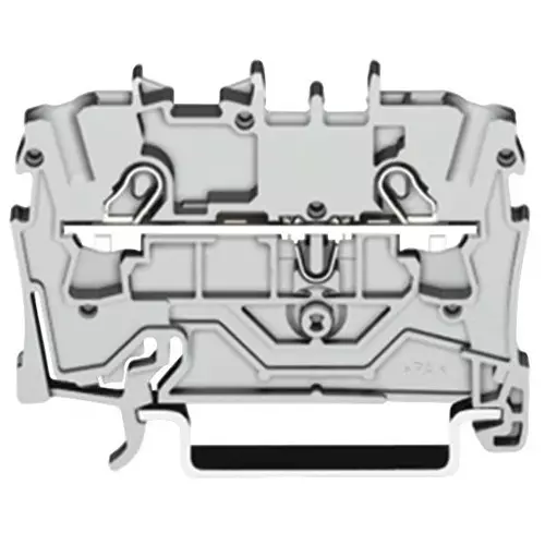Wago TERMINAL BLOCK, DIN RAIL, 2POS, 16AWG, 2004-1201