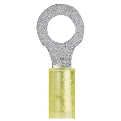 PANDUIT Ring Crimp Terminals TERMINAL, RING TONGUE, M8, 10AWG, YEL, PN10-56R-L
