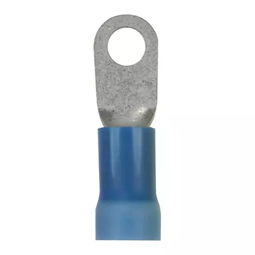 PANDUIT Ring Crimp Terminals TERMINAL, RING TONGUE, M6, 6AWG, BLUE, PV6-14R-X