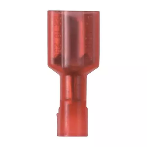 PANDUIT Quick Disconnect Crimp Terminals FEMALE DISCONNECT, 4.8MM, 22-18AWG, RED, DNF18-188FIB-M. (Pack of 5)