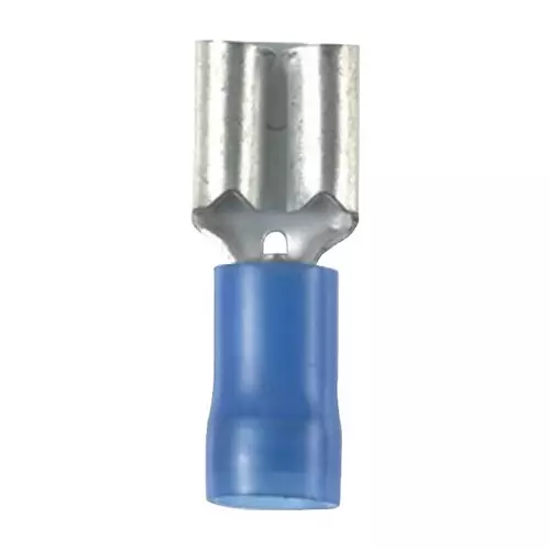 PANDUIT Quick Disconnect Crimp Terminals FEMALE DISCONNECT, 4.8MM, 16-14AWG, BLU, DNF14-188-M (Pack of 5)