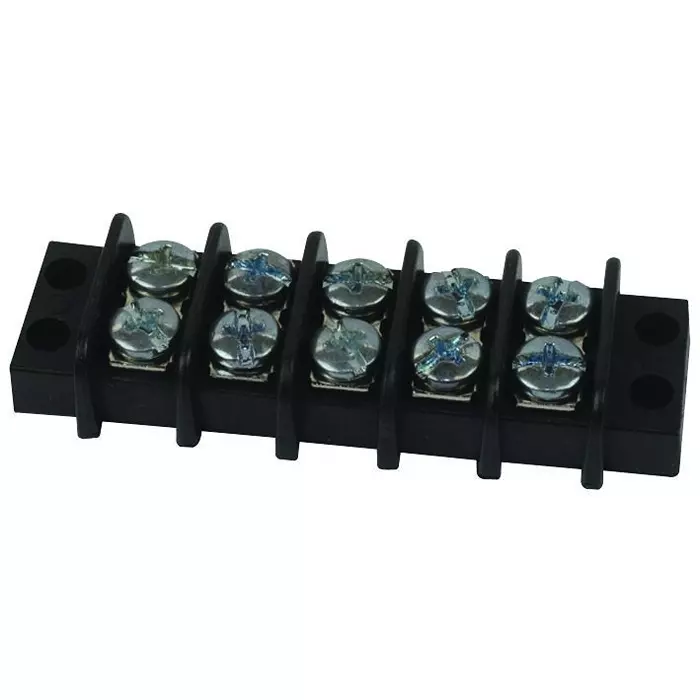 MOLEX Barrier Panel Mount Terminal Blocks TERMINAL BLOCK, BARRIER, 5POS, 14AWG 38770-0105.